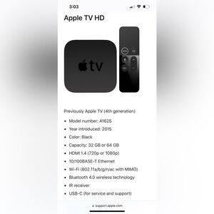 Apple TV HD